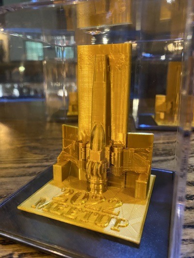 3D printed prize made by Captain Steve