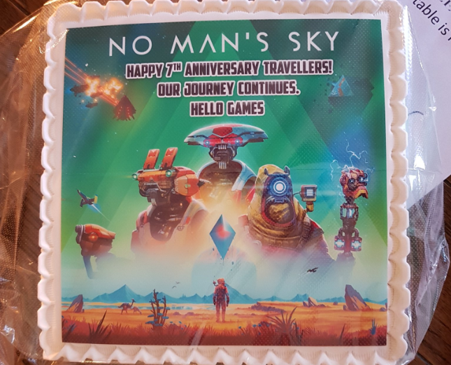 Cake provided by HelloGames