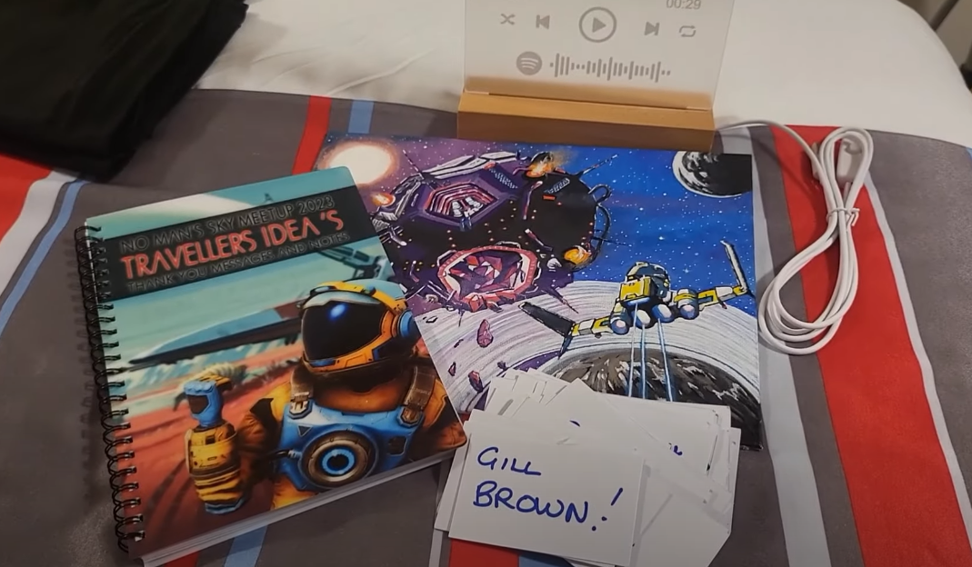 Gift for HelloGames made by all of the Meetup attendees